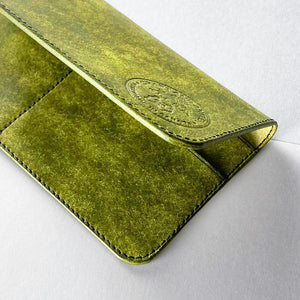 Olive Pueblo Leather Long Wallet Plus+