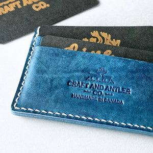 Blue Card Holder - Craft and Antler Co.