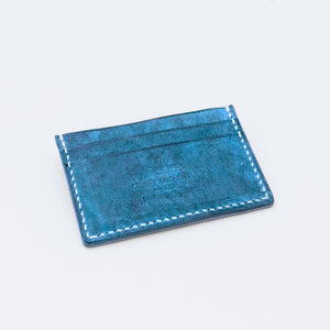 Turquoise Crazy Horse Leather Card Holder