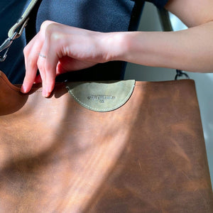 Brown Leather Tote Bag