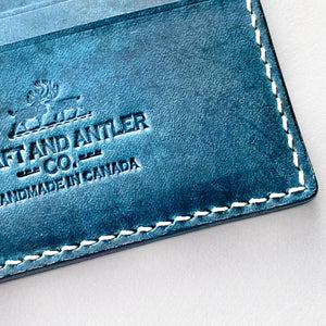 Turquoise Crazy Horse Leather Card Holder