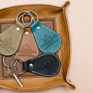 Premium Handsewn Leather Keychains