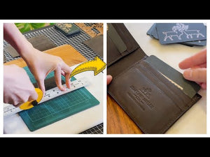 Making a Chocolate Crazy Horse Leather Billfold Wallet