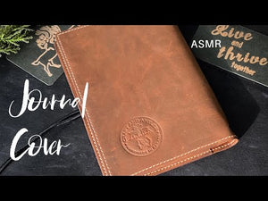 Hand Making a Leather Notebook Cover for Travelers