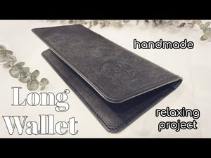 Handmaking a Custom Pueblo Black Leather Long Wallet+