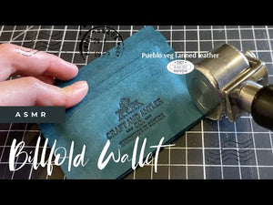 Making a Monochrome Billfold Wallet with Pueblo Veg-tanned Leather