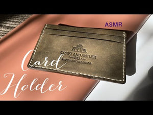 Hand-Making a Minimalist Leather Card Holder